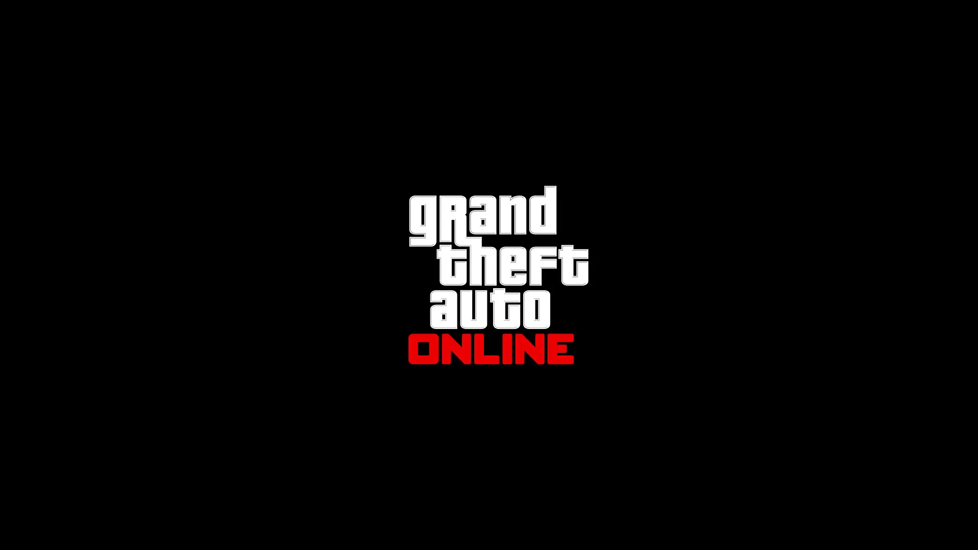 The Grand Theft Auto Online logo on a black background.